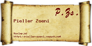 Pieller Zseni névjegykártya